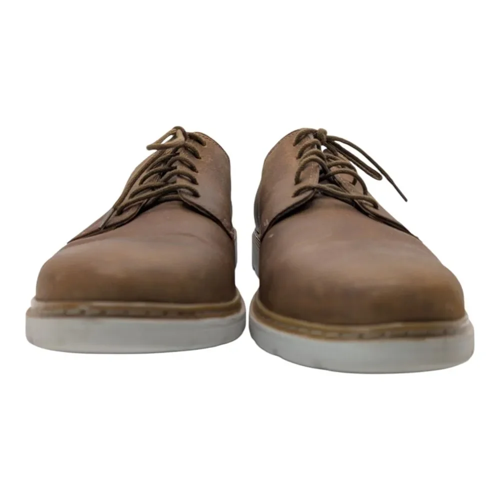 Bostonian Commonwealth Men’s Size 11.5 Brown Faux Leather Oxford Lace Up Shoes